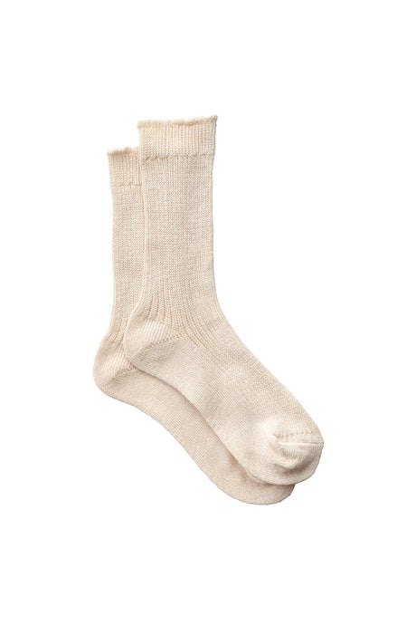 Linen Rib Sock Middle Gauge