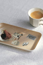 Load image into Gallery viewer, Linen Coated Tray M.OGIHARA Living With Cats