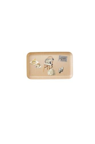 Linen Coated Tray M.OGIHARA Living With Cats
