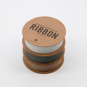 Ribbon, Herringbone, Grey/Gunmetal/Tannin, Set of 3 colors