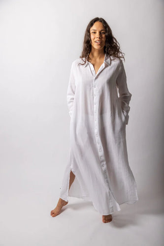 Leallo Maui Long Sleeve Shirt Dress